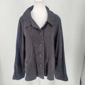 Flax Gray Button Down Shirt